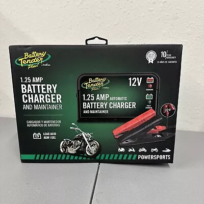 Battery Tender Plus 12V Battery Charger And Maintainer: 1.25 AMP Powersport New • $52