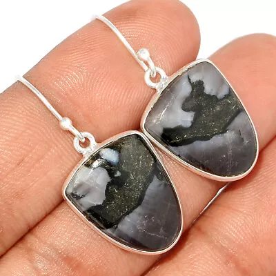 Natural Mystic Merlinite Crystal - Madagascar 925 Silver Earrings CE10508 • $13.99