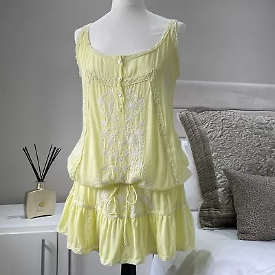 Melissa Odabash Beach Dress Short Lemon Small • £42