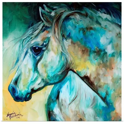 Moonlight Aura Equine Poster Art Print Horse Home Decor • $34.99