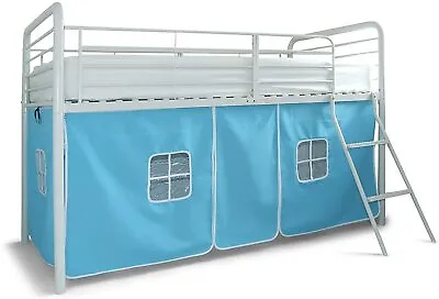 Baby Blue Curtain Set For Midsleeper Cabin Bunk Bed Tent - New • £25.99