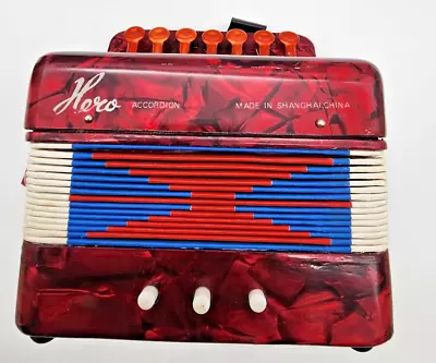 Vintage HERO Accordion Shanghai China UC 102 Red • $25