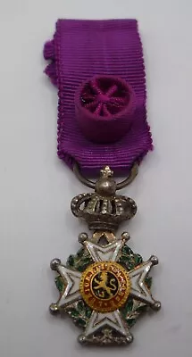 Belgium / Belgian Order Of Leopold Miniature Medal Officer Class • £14.99