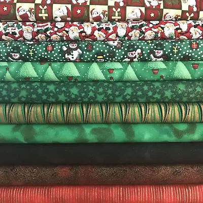 Vintage Christmas Design 100% Pure Cotton Fabric FQ Crafting Quilting Patchwork  • £2.99