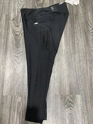 $22.99 • Buy Adidas Women's ~SIZE 1X~7/8 Style~High-Rise~Tight Fit~Side Pocket~Leggings Black