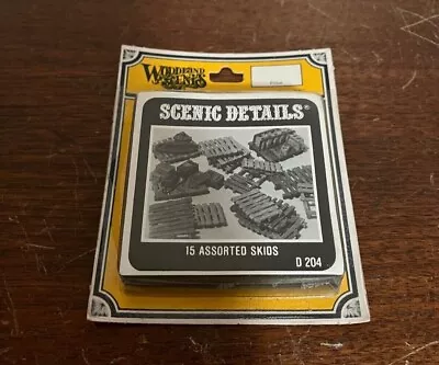 Sealed Woodland Scenics Scenic Details 15 Assorted Skids Kit Miniature Train  • $15.75