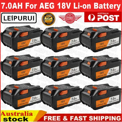 7.0AH For AEG RIDGID 18V Lithium Ion Power Tool Battery R840083 R840085 R840086 • $36.99