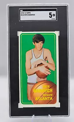 Pete  Pistol  Maravich 1970-71 Topps RC Rookie SGC 5 EX LSU Tall Boy Sweetness • $485