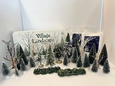 Dept 56 Lemax Christmas Village Tree & Accessory Lot • $3.80