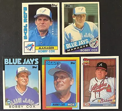 Bobby Cox Topps Tiffany Baseball Manager Lot (5) • $10.50