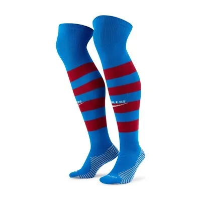 NIKE FC BARCELONA KNEE HIGH HOME Soccer Socks CZ3786-427 SIZE L(8-12) • $17.99