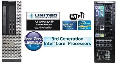 $159.99 • Buy Dell Optiplex 7010/9010 SFF Or DT Windows 7/10 Core I5 QUAD WiFi HDD/SSD USB 3.0
