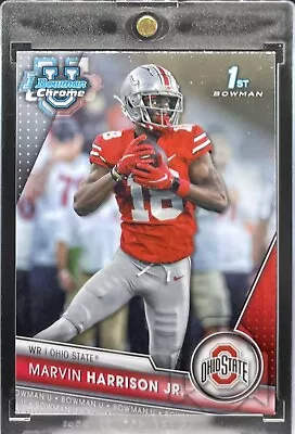 MARVIN HARRISON JR 2023 Bowman Chrome University 1st Bowman Rookie #100 Ohio St. • $14.99