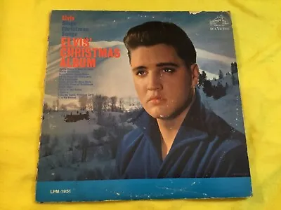 Elvis Presley “Elvis’ Christmas Album” Mono Vinyl = G+ 12  LPRecord RockHoliday • $4.98