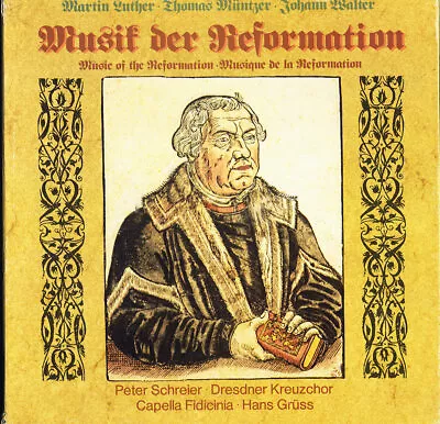 3LP Box LUTHER Etc Reformation Music SCHREIER Dresden Choir Capella Fidicinia • $25