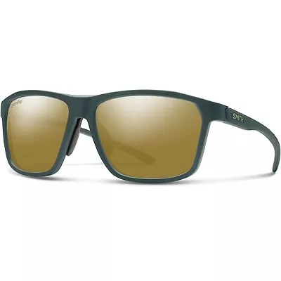 Smith Pinpoint Sunglasses Matte Spruce Frame ChromaPop Polarized Bronze Mirror • $77.33