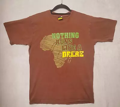 £7.58 • Buy John Deere Shirt Men's Large 'Nothing Runs Like A Deere' Novelty T-Shirt