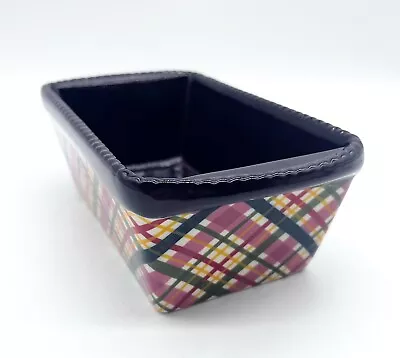 Temptations 12oz Plaid Mini Loaf Pan • $10