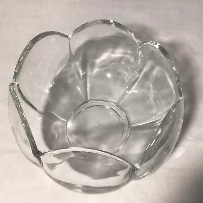 Vintage Heisey Clear Glass Tulip Bowl 6 Petals 7” • $25