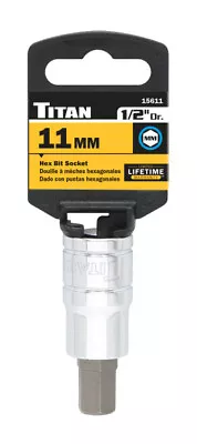 Titan 15611 1/2-Inch Drive X 11mm Hex Bit Socket • $8.28