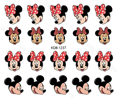 Nail Art Water Transfer Stickers Decal Mickey Mouse Christmas KoB-1237 • $3.09