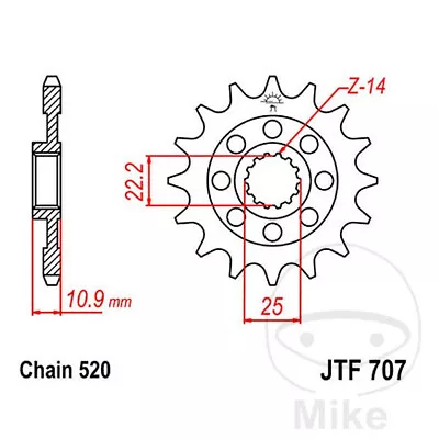 SWM RS 500 R 2016 - 2020 JT Racing Front Sprocket 14 Teeth • $29.02