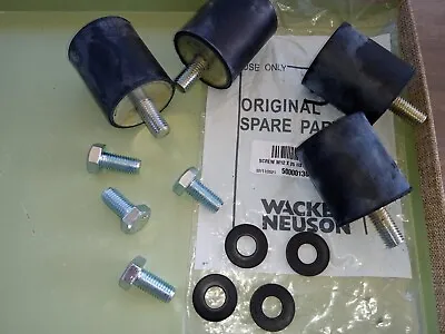 Wacker WP1550  WP1340 Plate Compactor    Shock Mount Set Of 4 X SCREW + LOCKWASH • $84.50