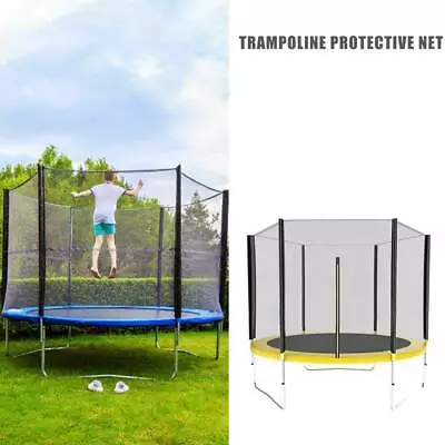 6FT 10FT Round Trampoline Safety Net Enclosure Spring Pad Cover AU .h • $54