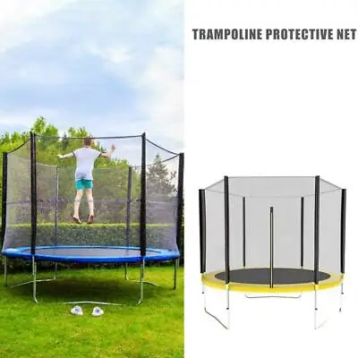 6FT 10FT Round Trampoline Safety Net Enclosure Spring Pad Cover NM • $56.39