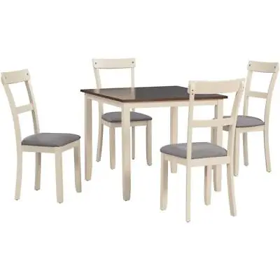 5 Piece Dining Table Set Industrial Wooden Kitchen Table&4Chairs For Dining Room • $316.79