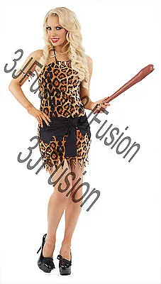 £7.50 • Buy Ladies Cavewoman Costume Sexy Cave Girl  Womens Fancy Dress Outfit FREE POST