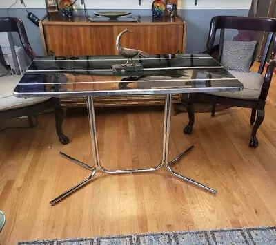 Art Deco Wolfgang Hoffmann Machine Age Chrome Dining Kitchen Table  • $999.99