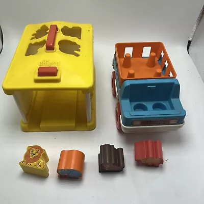 Vintage Chicco Shape Animal Sorter Toy W Truck • $9.95