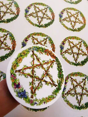 Stickers A4 Pentacle Ethical Scrapbooking Cards Wicca Witch Pagan Journalling • £3.79