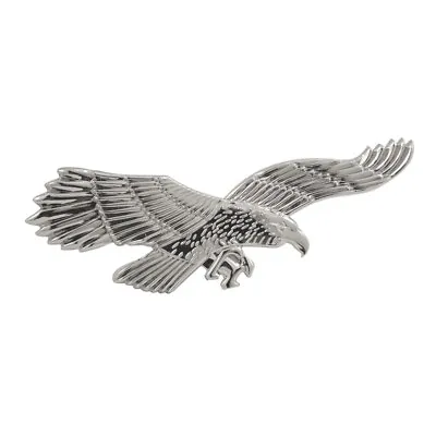 3D Eagle Chrome Finish ABS Plastic Decal Emblem Badge Sticker 5 X 2.75 Inches • $9.99