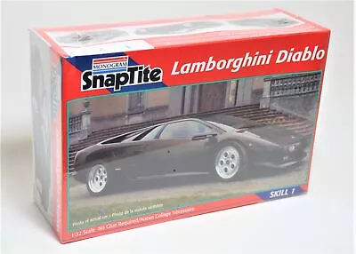 Monogram 1092 1/32 Scale SnapTite 1992 Lamborghini Diablo Plastic Model Kit • $18.99