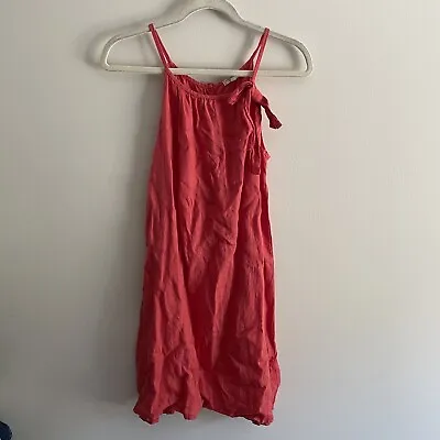 Marisa & Marie Wm S Pink 100% Linen Made In Italy Spaghetti Strap Shift Sundress • $32.99