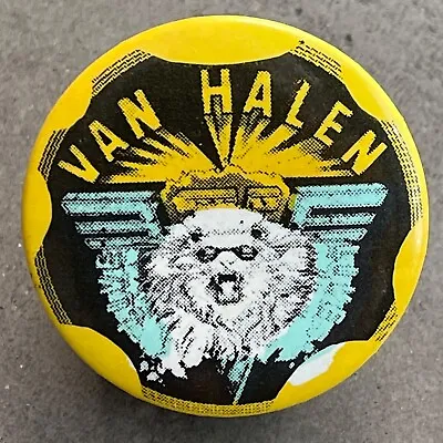  RARE Vintage VAN HALEN Diver Down Tour Pin 1982 Promo Badge Button Pinback Lion • $15.95