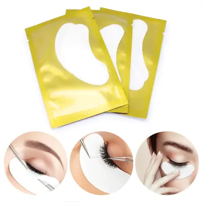 £6.99 • Buy 100 Pairs Eyelash Extension Under Gel Eye Pads Salon Lint Free Patches Make-up