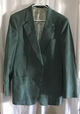 Saks Fifth Ave Green Suede Sports Jacket Large  • $65