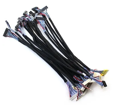 18Pcs/set Universal LVDS Cable For LCD Panel Controller Support 14’’-26'' Screen • $18.29