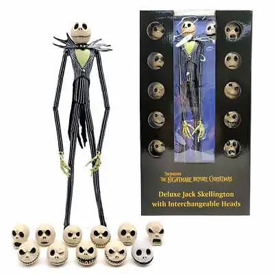 The Nightmare Before Christmas Jack Skellington 12 Skull Heads Action Figure Toy • £32.99