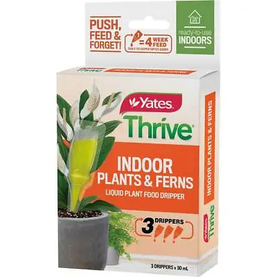 $24.99 • Buy Yates Thrive Liquid Plant Food Dripper For Indoor Plants & Ferns 3 X 30ml Drippe