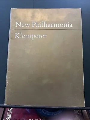 1964 New Philharmonia Orchestra & Chorus Albert Hall Klemperer Gold Programme • £7.50