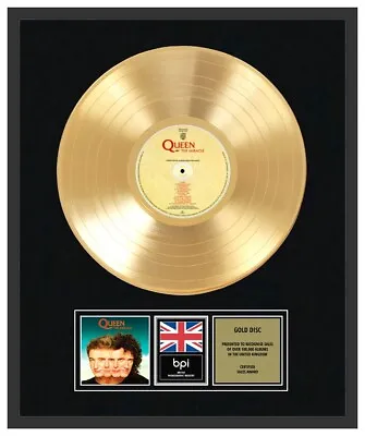 QUEEN - CD Gold Disc LP Vinyl Record Award - THE MIRACLE • £139.99