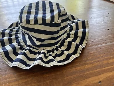 Adorable Mud Pie Toddler Blue White  Sun Hat • $5.50