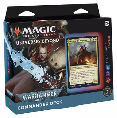 THE RUINOUS POWERS MTG Universes Beyond Warhammer 40K Commander Deck Regular • $75