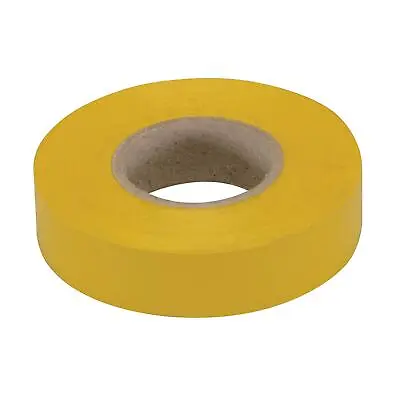 High Quality PVC Electrical Insulating Yellow Tape 19mmx33m Roll Flame Retardant • £4.30