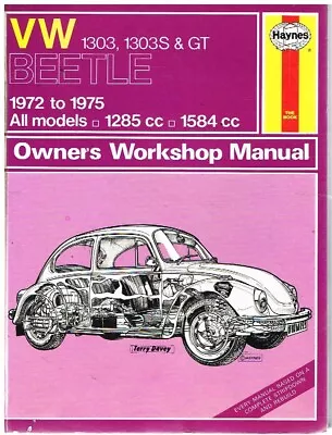 Vw Beetle 1303 & 1303s Saloon (1972-75) Owners Workshop Manual *vgc Hardback* • $30.82