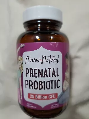 Mama Natural Prenatal Probiotics For Women 30 Vegan Capsules Exp 10/24 • $39.52